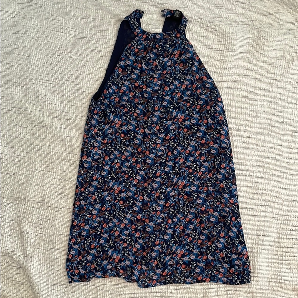Forever 21 Floral Mini Dress - Blue and Pink